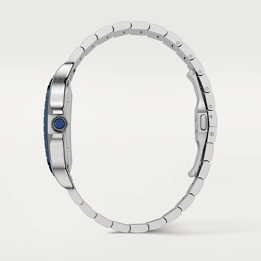 Cartier WSSA0048 SANTOS Blue PVD Bezel 39.8mm
