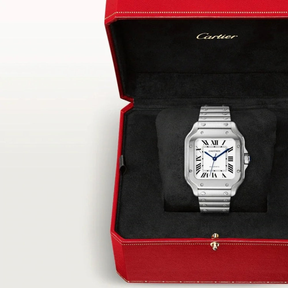 Cartier WSSA0009 Santos Classic Silver